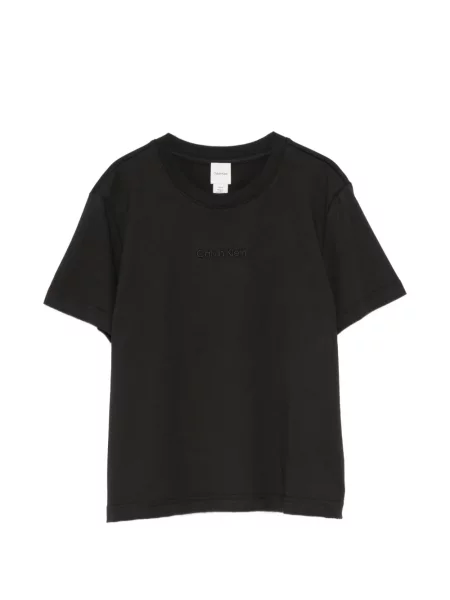 Póló Calvin Klein autogrammal fekete