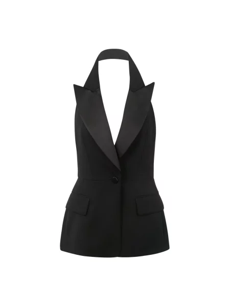 Top Max Mara bez rękawów czarny
