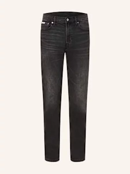 Calvin Klein Jeans Džíny Slim Tapered Fit ck essential black černé