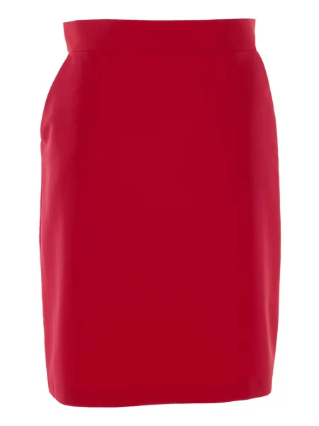 Спідниця міді LadyLike малиновий бавовна/поліестер