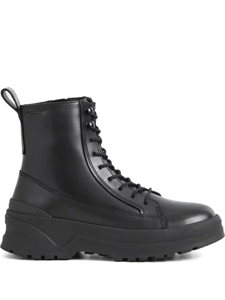 Botine Vagabond cu șireturi din dantelă negru