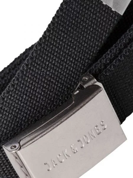 JACK & JONES Opasky čierna / strieborná
