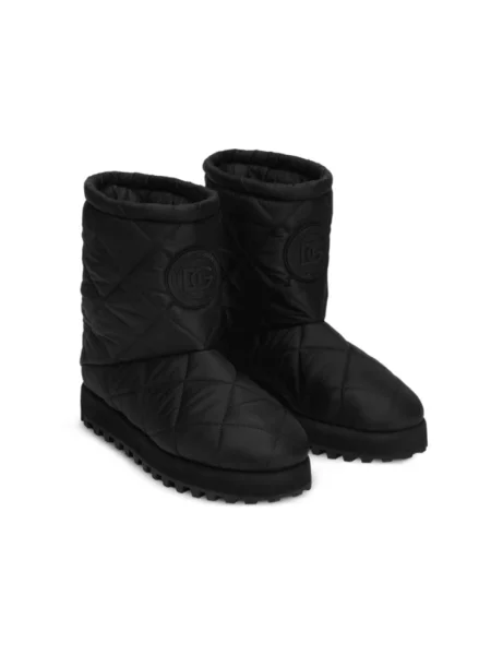 Botki Dolce And Gabbana pikowane czarne