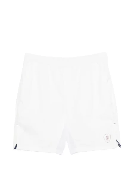 Pantaloni scurți Brunello Cucinelli cu imagine alb