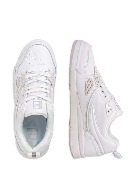 Top Fila din piele alb