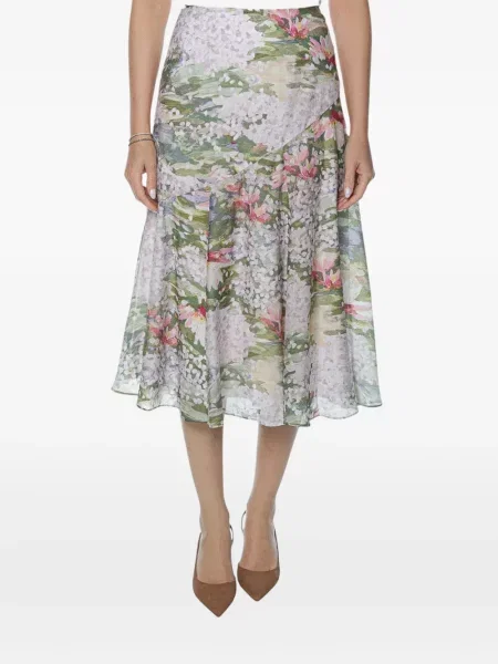 Fustă midi Ted Baker alb