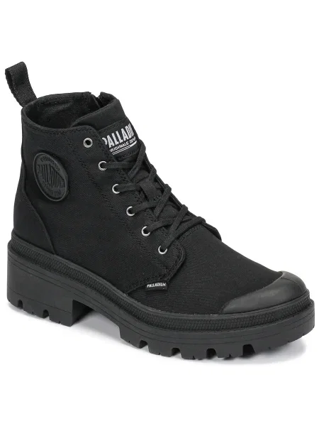 Twill félcipő Palladium fekete