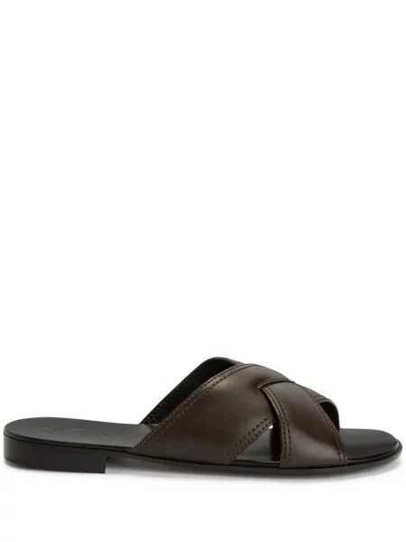 Papuci Giuseppe Zanotti din piele maro