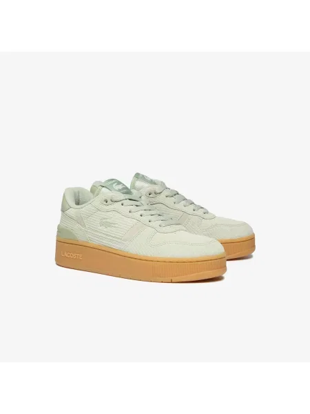 Lacoste Sneakersy T-Clip Platform Suede zielony