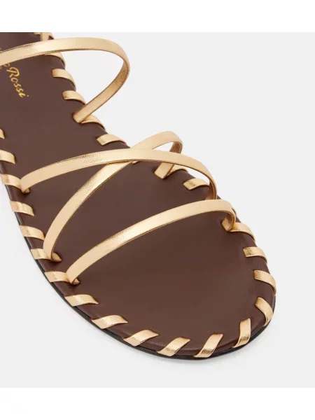 Sandale Gianvito Rossi din piele auriu