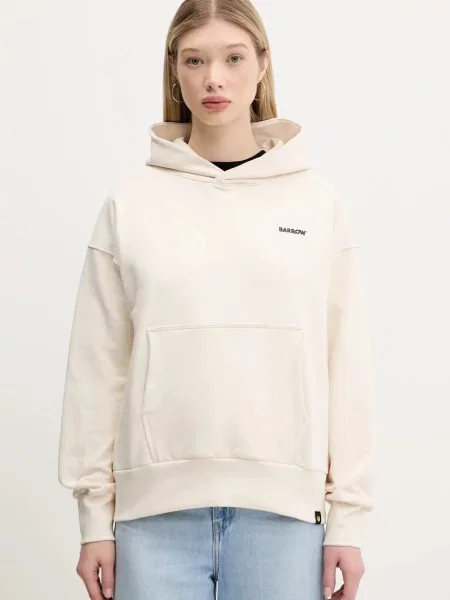 Barrow bluza z kapturem z nadrukiem beżowy