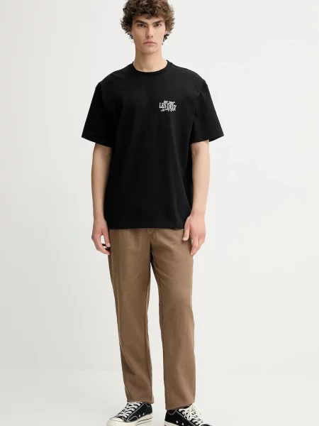 Les Deux t-shirt z nadrukiem czarny