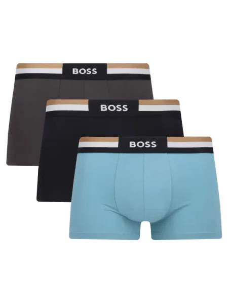 BOSS BLACK Chiloți boxer Trunk 3P Motion negru
