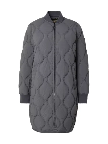 Superdry & Co Palton de primăvară-toamnă închis gri