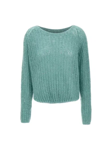 Sweter Kaos z cekinami zielony