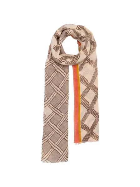 Fular Lovat & Green cu imagine cu imprimeu geometric verde