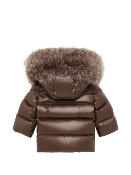 Dětské kožich Moncler Enfant hnědý