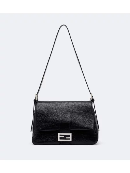 Geantă tip baghetă Fendi din piele negru