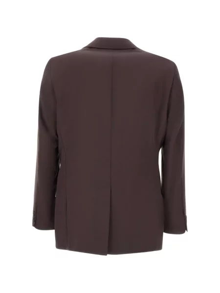 Sacou Boss din țesătură twill maro