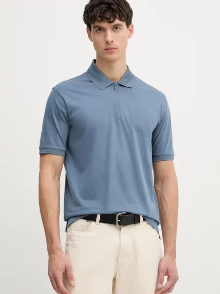 Tricou polo Armani Exchange albastru