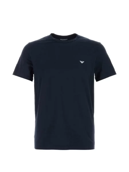 Strečové krátký tričko Emporio Armani s krátkými rukávy modré