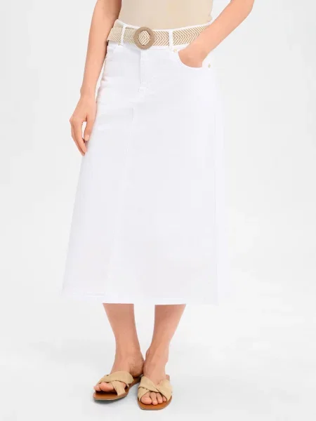 More & More Dżinsowa spódnica Kobiety jednolity 34 biały