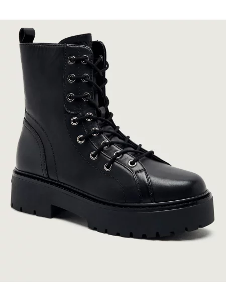 Pinko De piele botine Margaret 06 negru