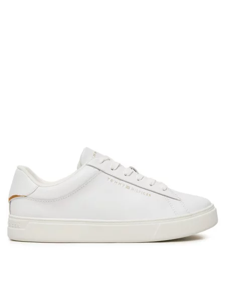 Lniane trampki Tommy Hilfiger casual białe