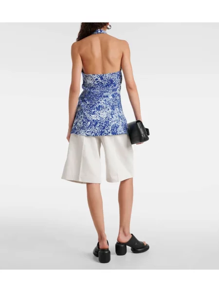 Top Proenza Schouler cu imagine albastru