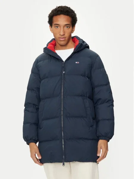 Tommy Jeans Пухено яке Essential тъмносин