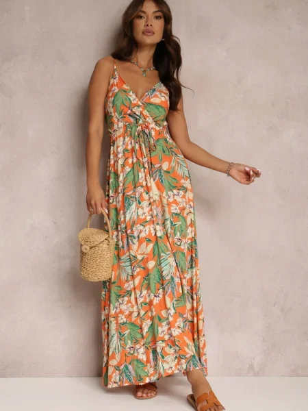 Rochie Nourane portocalie