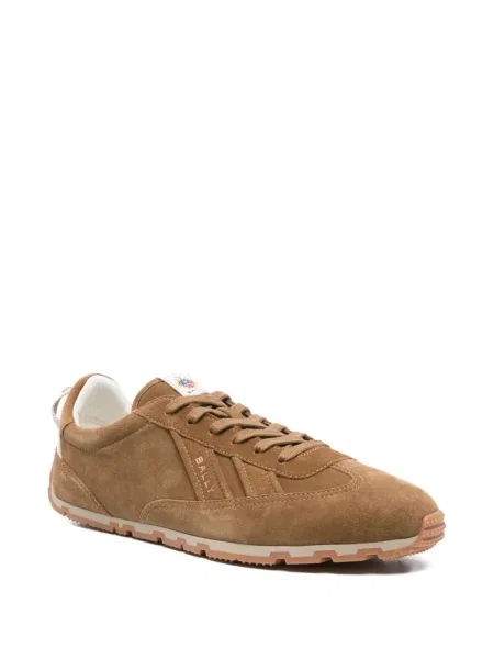 Sneakersy Bally zamszowe brązowe