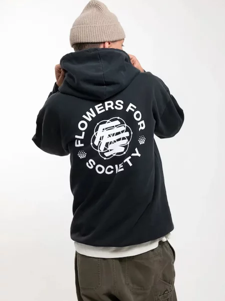 Свитер Flowers For Society в цветочек с принтом черный