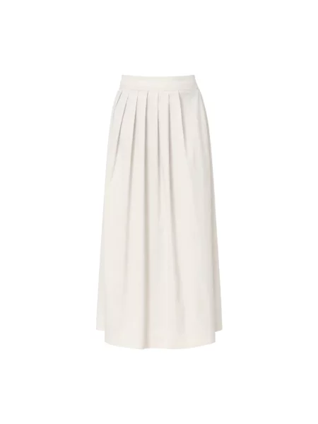 Spódnica midi Pt Torino do kolan biała