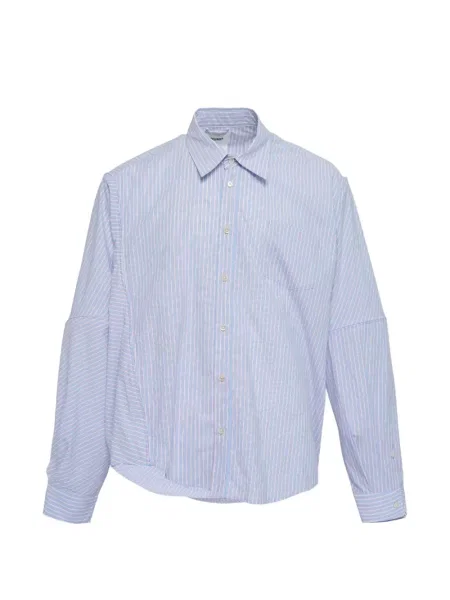 Риза Doublet на райета синьо