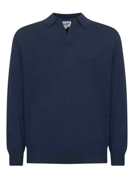 Polo Mc2 Saint Barth cu broderie albastru