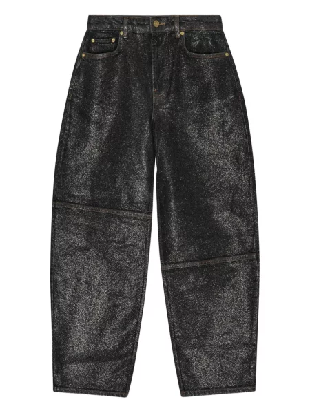 Pantaloni Ganni negru