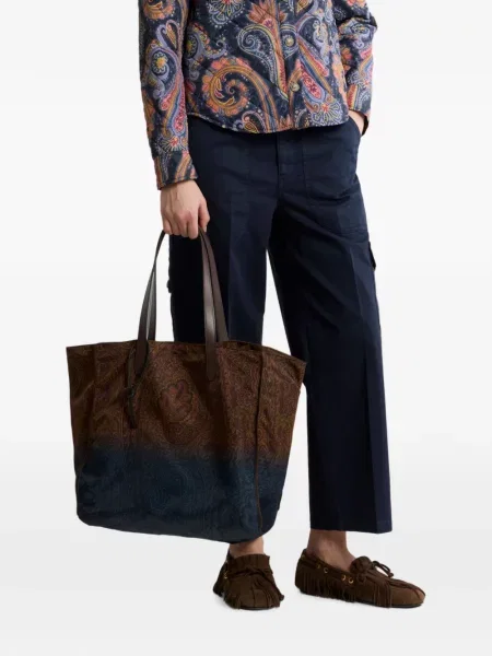 Geantă shopper Etro maro