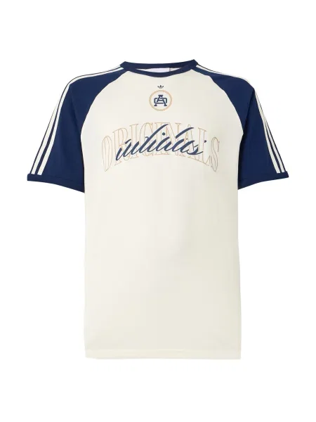 ADIDAS ORIGINALS Tricou BASEBALL GFX albastru închis / maro deschis murdar alb