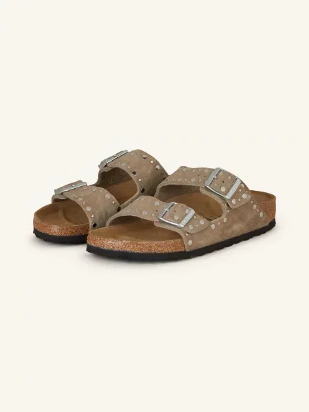 Trampki Birkenstock Arizona Rivets Suede Leather Taupe EUR 38 beżowe