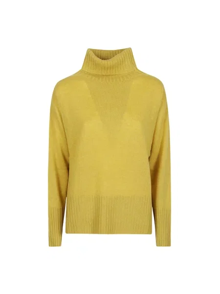 Sweter z golfem Aragona żółty