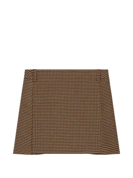 Fusta mini Courreges cu model pepito maro