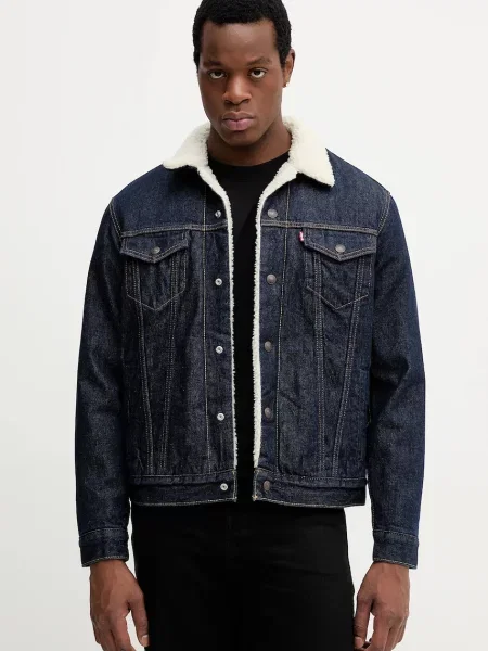Levi's jachetă scurtă pentru bărbați din catifea reiată TYPE 3 SHERPA