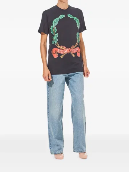 Tricou Moschino cu imagine negru