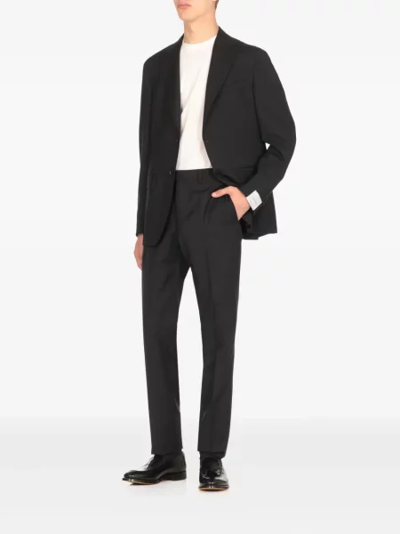 Costum Caruso cu rever negru