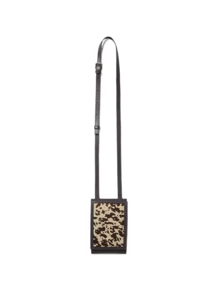 Geanta crossbody Peserico din piele cu imagine maro