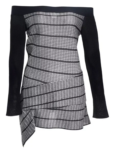 Dzianinowy top Roland Mouret czarny