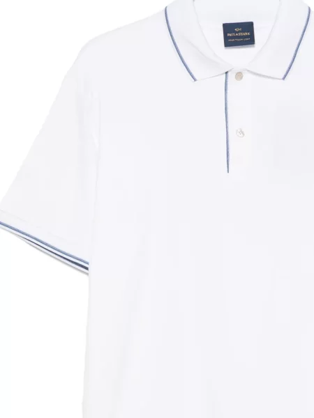 Tricou polo Paul & Shark alb