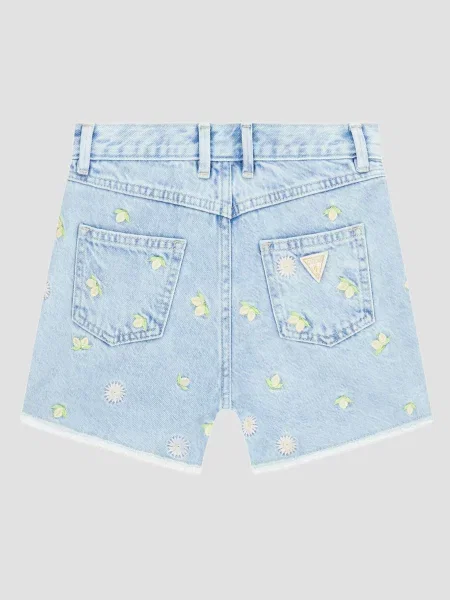 Дитячі Джинсові шорти GUESS Kids блакитний