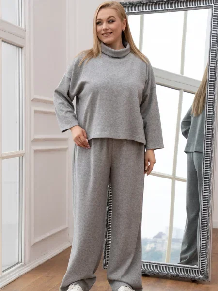 Повсякденні штани RiMari віскоза/поліестер сірий